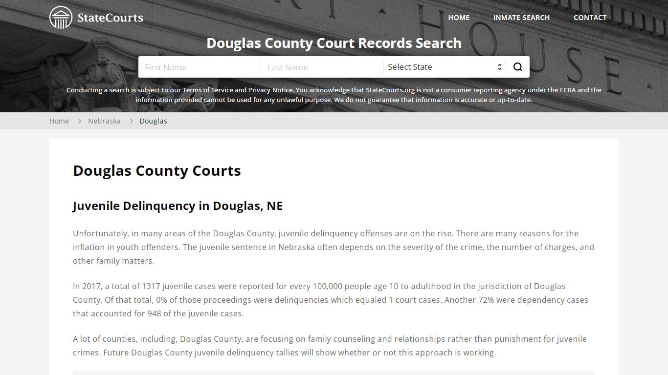 Douglas County, NE Courts - Records & Cases - StateCourts